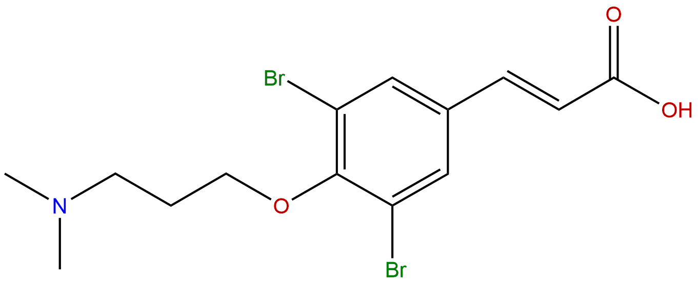 3,5-Dibromo-4-[3-(dimethylamino)propoxy]cinnamic acid