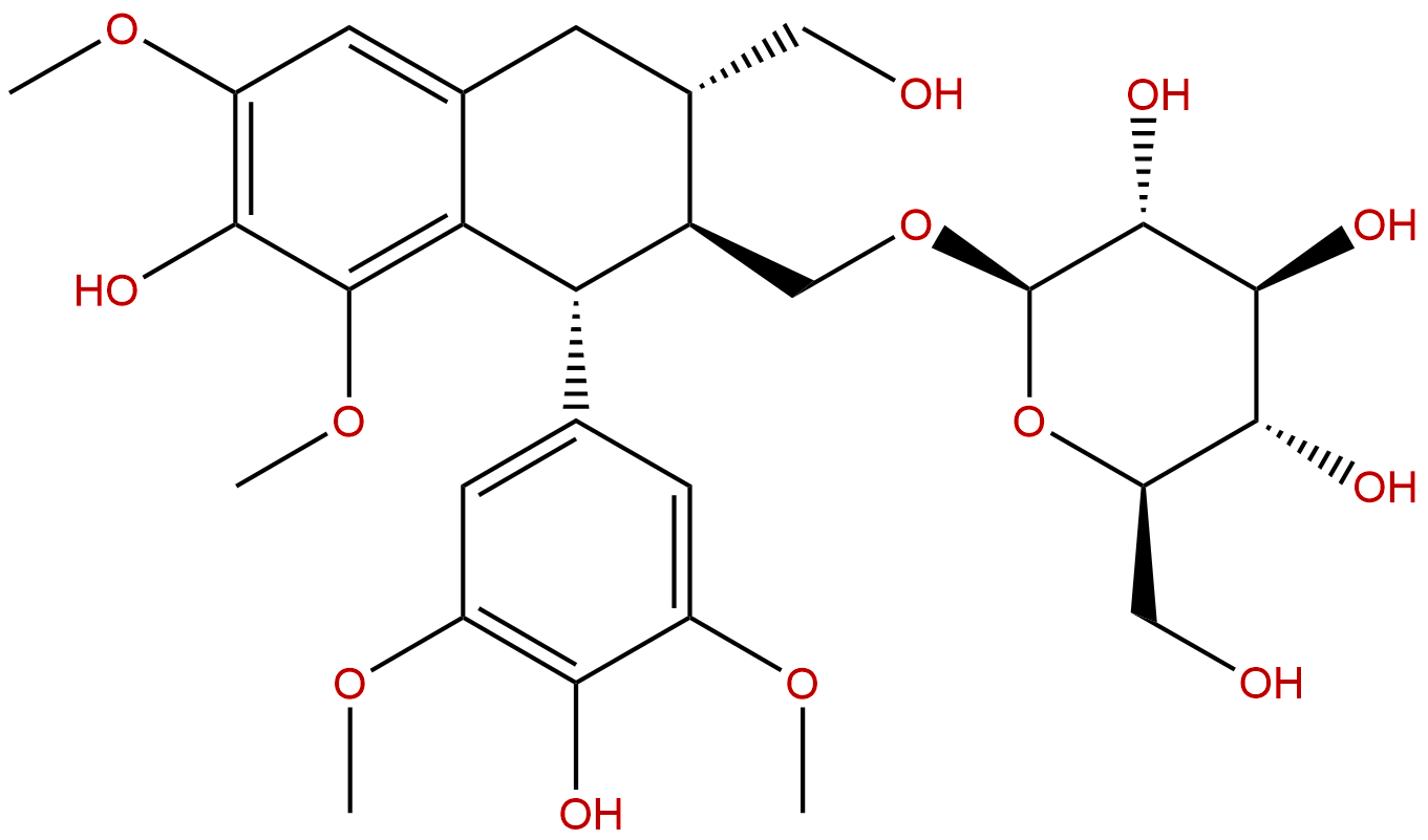 (-)-Lyoniresinol 9'-O-glucoside