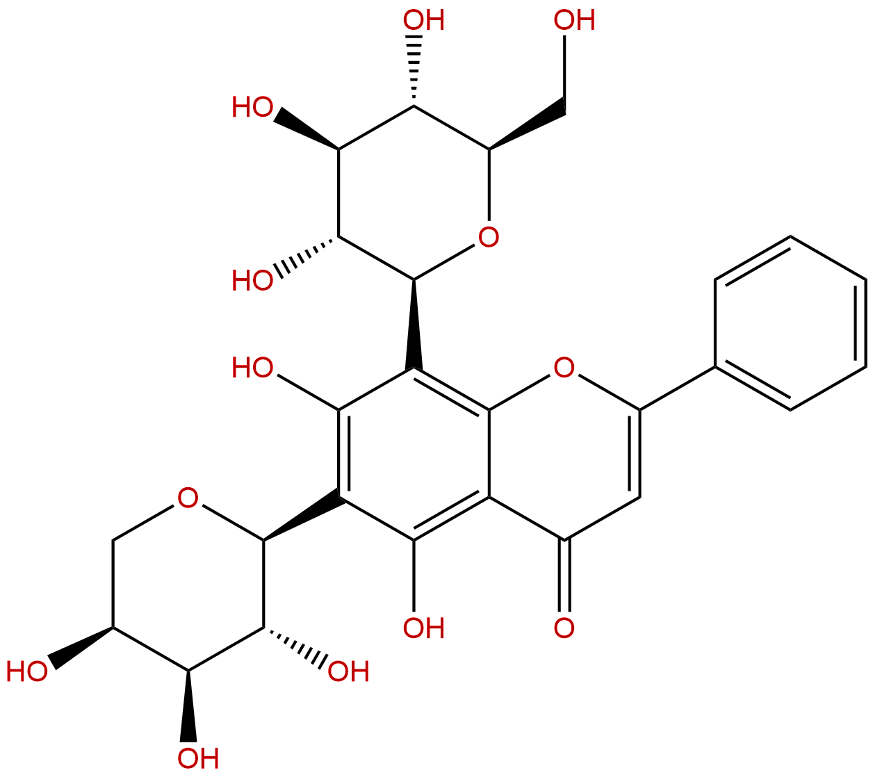 Chrysin 6-C-arabinoside 8-C-glucoside