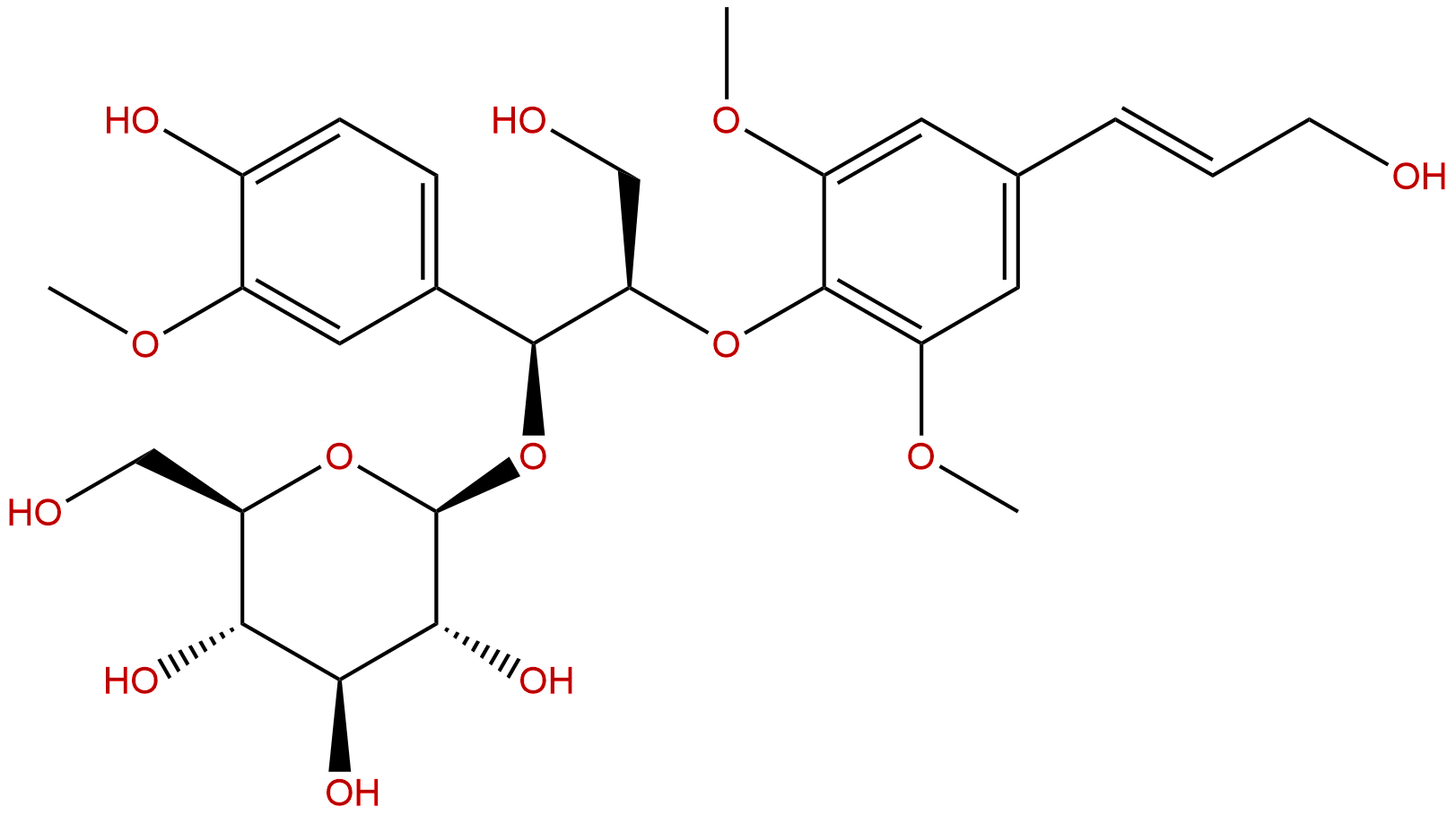 erythro-Guaiacylglycerol β-sinapyl ether 7-O-glucoside