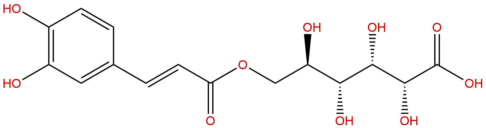 D-Gluconic acid, 6-[(2E)-3-(3,4-dihydroxyphenyl)-2-propenoate]