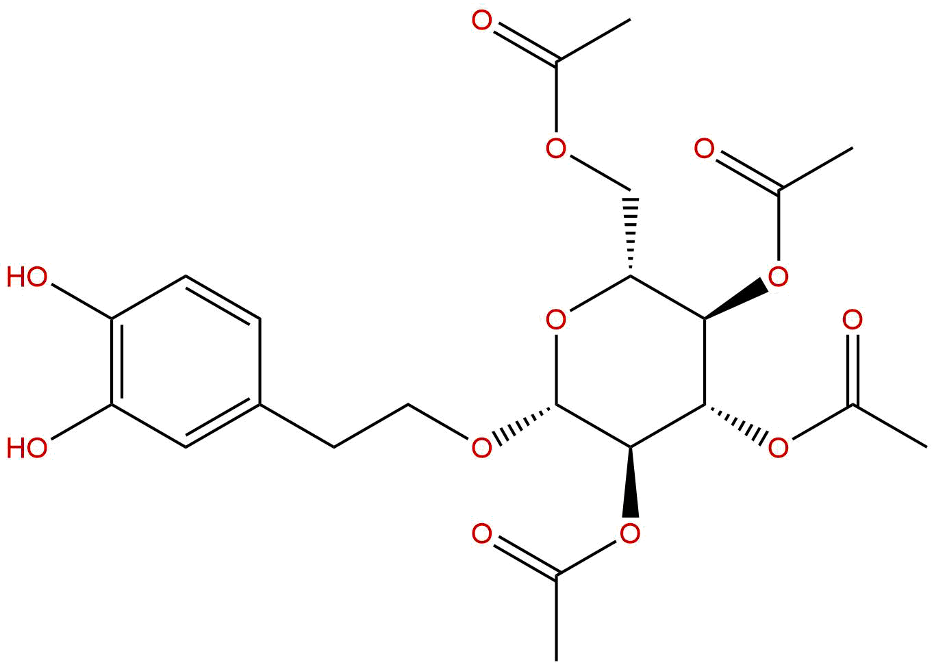 Hydroxytyrosol-1-all-acetylglucoside